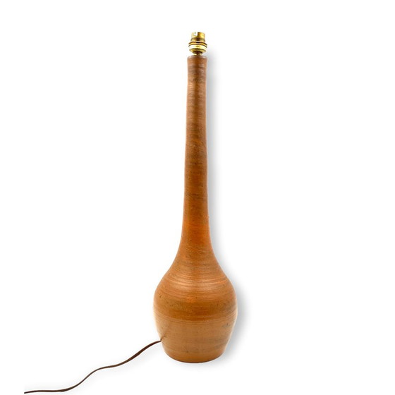 Image 1 of Lampe de table en faïence du milieu du siècle, France années 1950