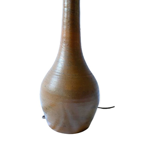 Image 1 of Lampe de table en faïence du milieu du siècle, France années 1950