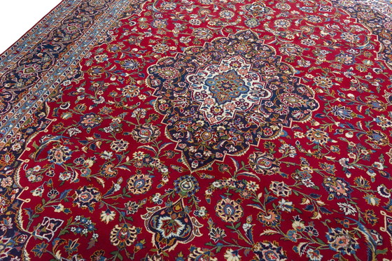 Image 1 of Tapis d'Orient Keshan liège noué à la main - 403 X 305 cm