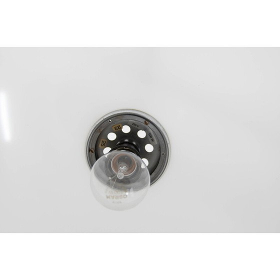Image 1 of Lampe suspendue vintage en blanc par Harvey Guzzini pour Meblo, Italie 1970