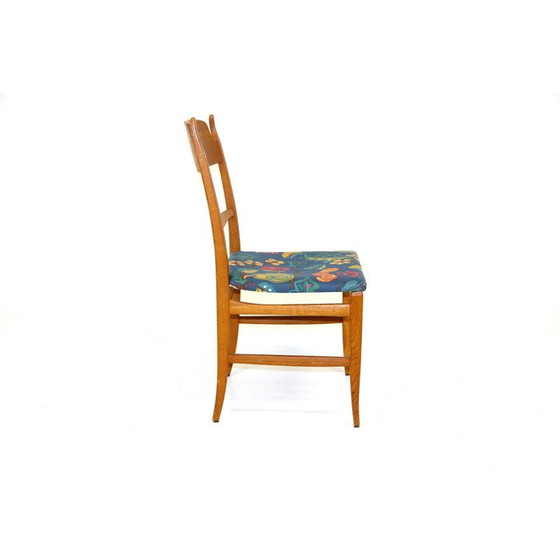 Image 1 of Chaise vintage en bois de chêne et tissu de Carl Malmsten, 1970
