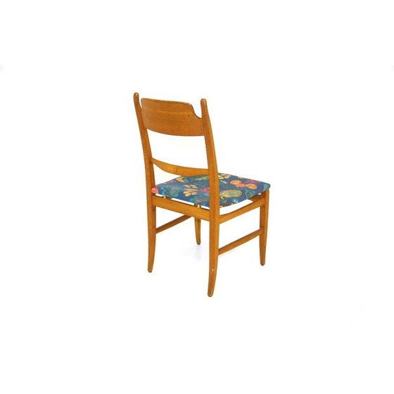 Image 1 of Chaise vintage en bois de chêne et tissu de Carl Malmsten, 1970
