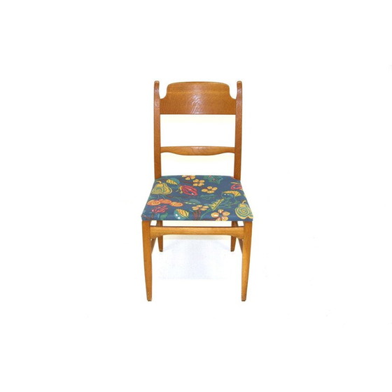 Image 1 of Chaise vintage en bois de chêne et tissu de Carl Malmsten, 1970