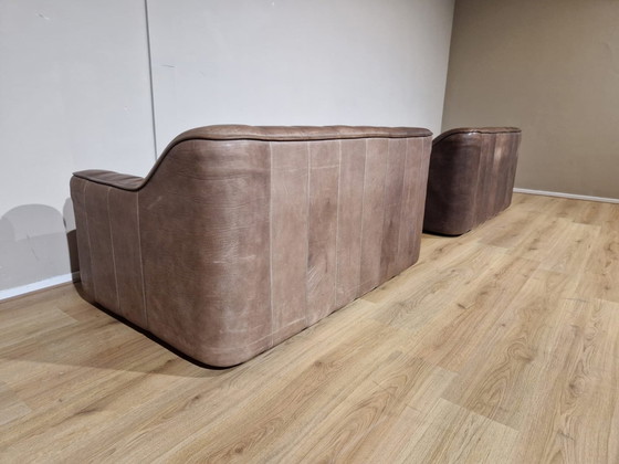 Image 1 of 2X De Sede Ds 44 Canapés - Vintage - Marron - Cuir - Design
