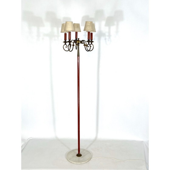 Image 1 of Lampadaire vintage en laiton par Angelo Lelii pour Arredoluce Monza, 1950
