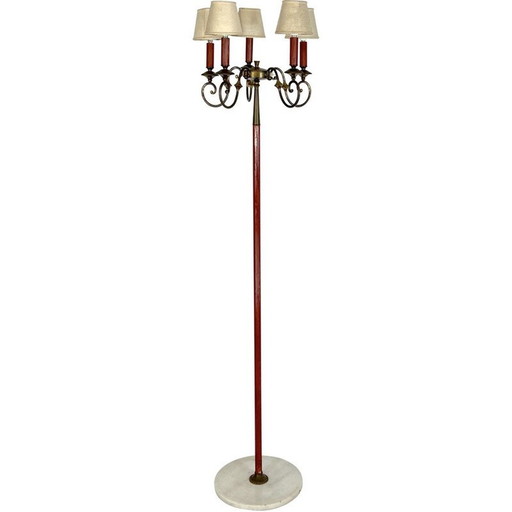 Lampadaire vintage en laiton par Angelo Lelii pour Arredoluce Monza, 1950