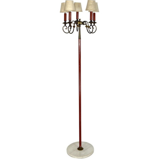 Image 1 of Lampadaire vintage en laiton par Angelo Lelii pour Arredoluce Monza, 1950
