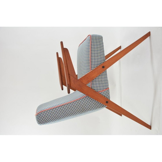 Image 1 of Fauteuil vintage Bunny pied-de-poule 1960