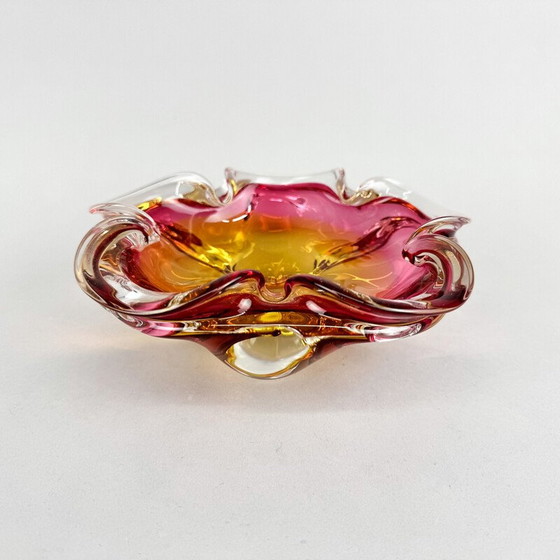 Image 1 of Bol en verre d'art vintage par Josef Hospodka pour Chribska Glassworks, 1960s