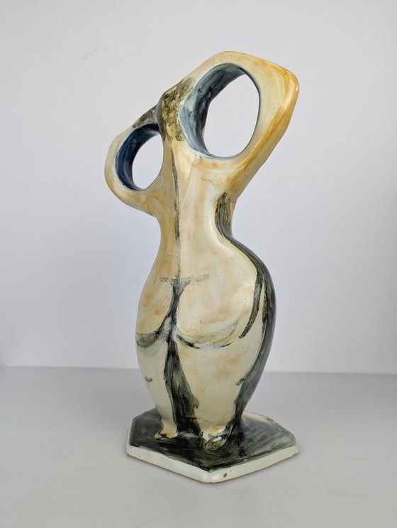 Image 1 of Vase sculpture en forme de femme