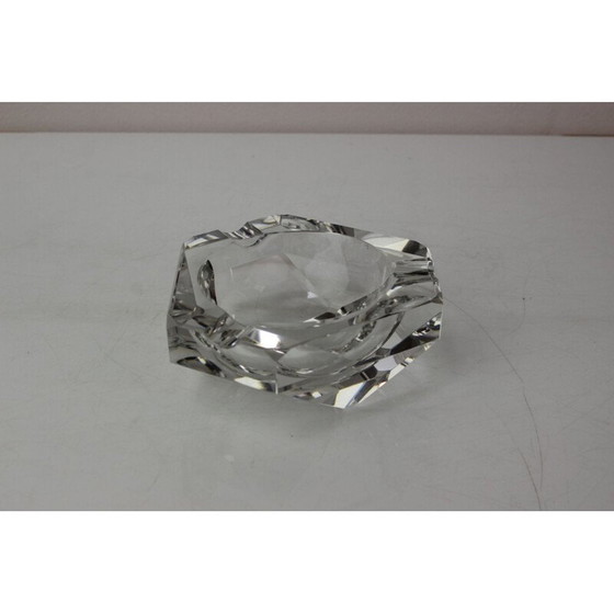 Image 1 of Cendrier vintage en verre de cristal de Bohemia Glass, Tchécoslovaquie 1970