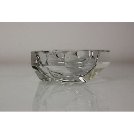 Image 1 of Cendrier vintage en verre de cristal de Bohemia Glass, Tchécoslovaquie 1970