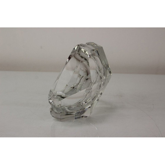 Image 1 of Cendrier vintage en verre de cristal de Bohemia Glass, Tchécoslovaquie 1970