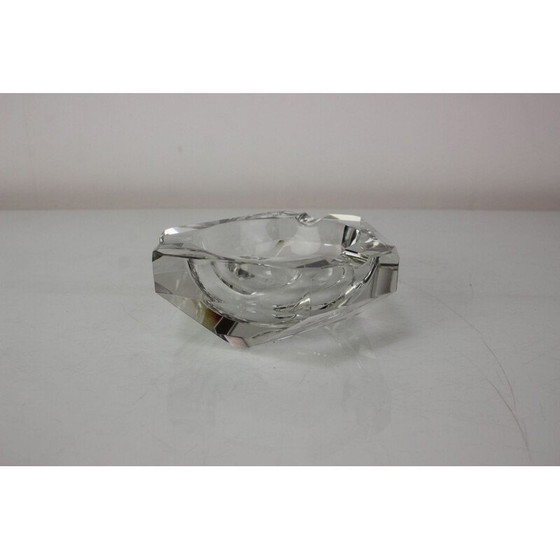 Image 1 of Cendrier vintage en verre de cristal de Bohemia Glass, Tchécoslovaquie 1970