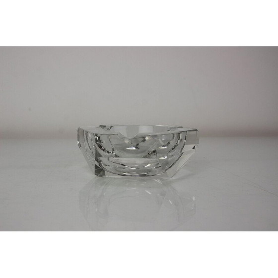 Image 1 of Cendrier vintage en verre de cristal de Bohemia Glass, Tchécoslovaquie 1970