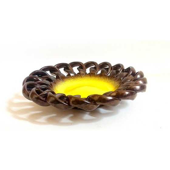 Image 1 of Coupe à fruits en céramique vintage pour les Ateliers Ceramidi, 1960