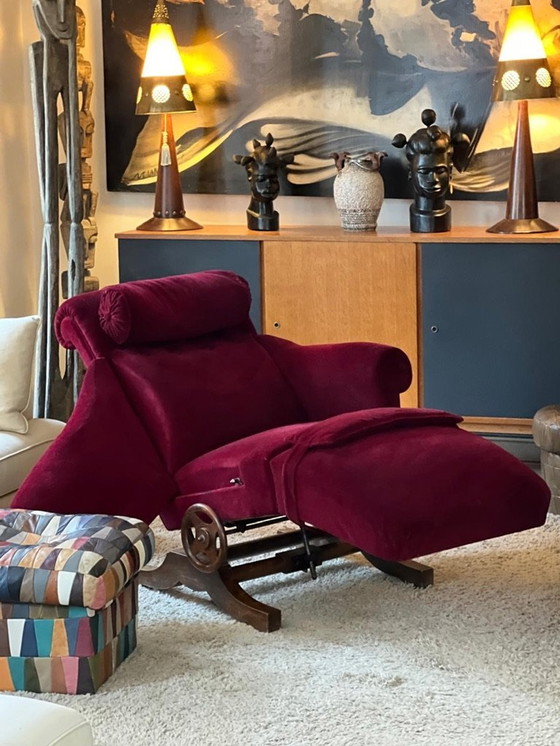 Image 1 of Fauteuil Le Surrepos Du Dr. Pascaud Marron, Paris, 1927