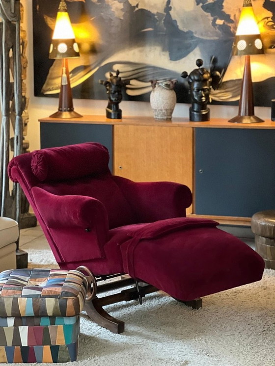 Image 1 of Fauteuil Le Surrepos Du Dr. Pascaud Marron, Paris, 1927