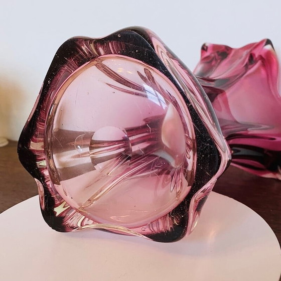 Image 1 of Vase vintage rose de Fratelli Toso