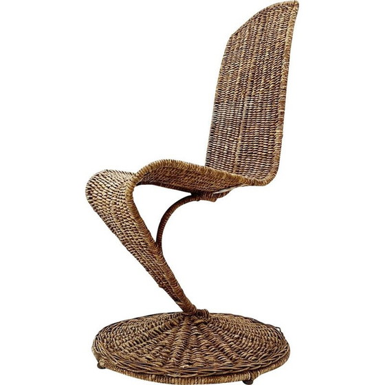 Image 1 of Chaise vintage en feuilles de bananier par Marzio Cecchi pour Most, 1970