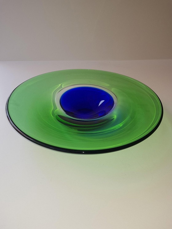 Image 1 of Bol plat en verre vintage par Ladislav Palecek pour Beranek, 1970S