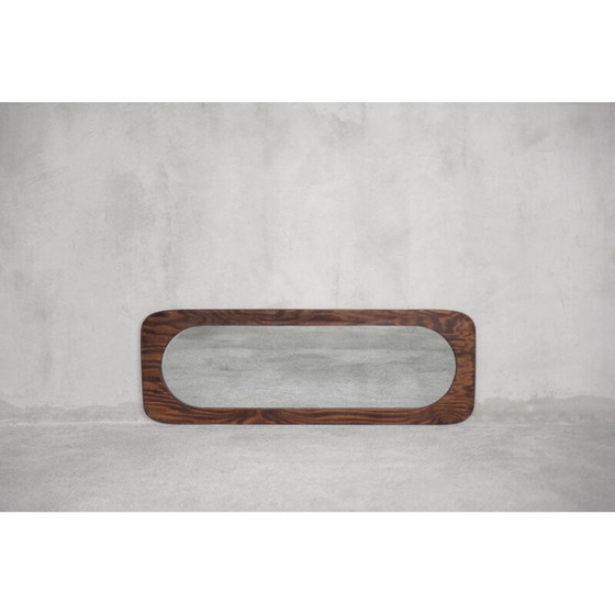 Image 1 of Miroir mural vintage en bois, Danemark 1950