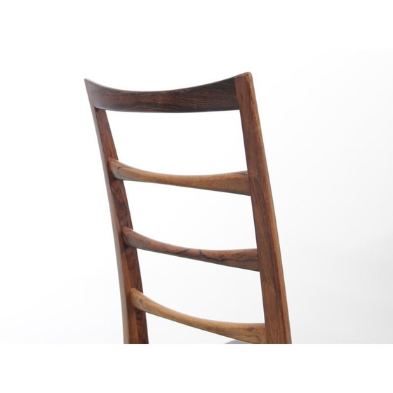 Image 1 of Ensemble de 4 chaises scandinaves vintage Lis en cuir par Niels Koefoed