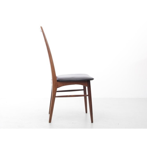 Image 1 of Ensemble de 4 chaises scandinaves vintage Lis en cuir par Niels Koefoed