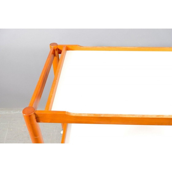 Image 1 of Chariot de service vintage en bois de teck, Allemagne