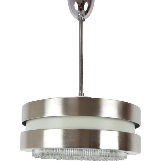 Image 1 of Suspension vintage en métal et verre, Allemagne 1972