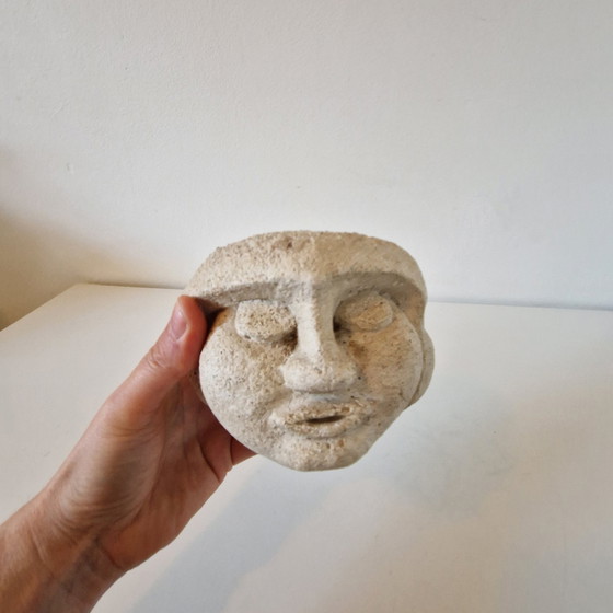 Image 1 of Statue en grès vintage Porte cire