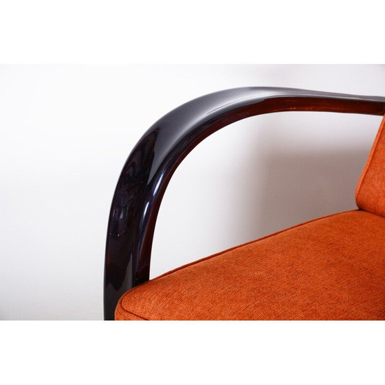 Image 1 of Paire de fauteuils saumon vintage h-269 par Halabala pour Up Zavody, Tchécoslovaquie