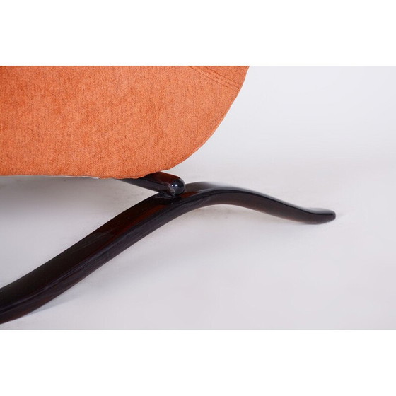 Image 1 of Paire de fauteuils saumon vintage h-269 par Halabala pour Up Zavody, Tchécoslovaquie