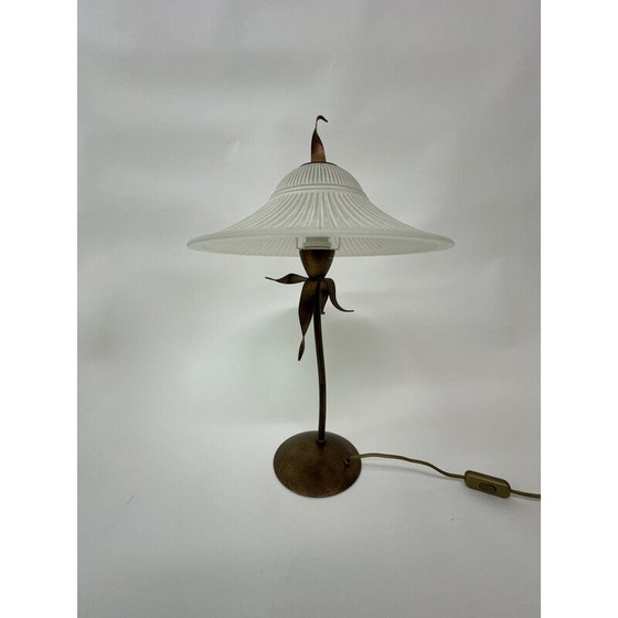 Image 1 of Lampe vintage en métal et verre pour Massif, Belgique 1980
