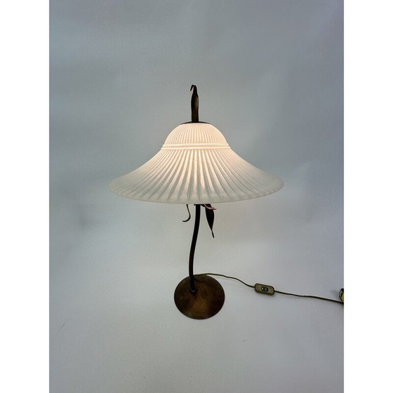 Image 1 of Lampe vintage en métal et verre pour Massif, Belgique 1980
