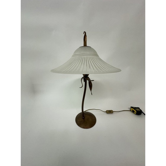 Image 1 of Lampe vintage en métal et verre pour Massif, Belgique 1980