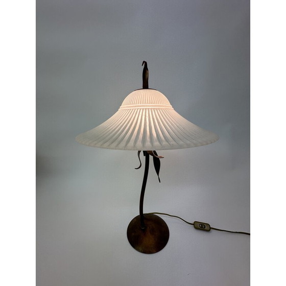 Image 1 of Lampe vintage en métal et verre pour Massif, Belgique 1980