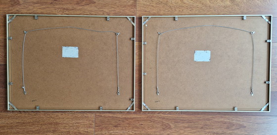 Image 1 of 2 aquarelles signées de l'artiste de Rotterdam Frans Bianchi