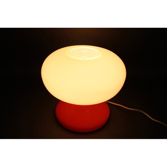 Image 1 of Lampe de table vintage en verre avec champignon, Stepan Tabery, Tchécoslovaquie 1970