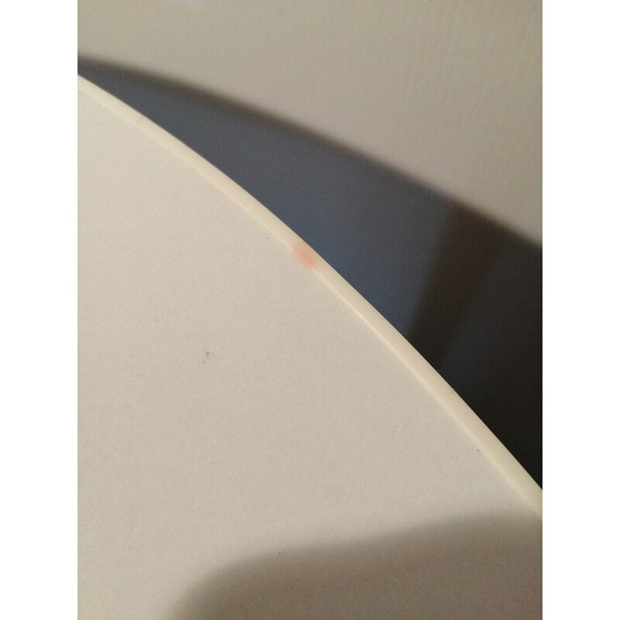 Image 1 of Table de service vintage chromée et blanche, 1970