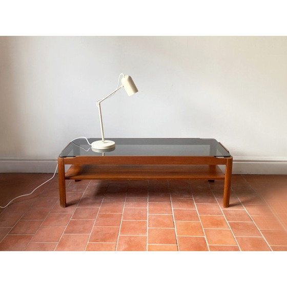 Image 1 of Table basse vintage en teck massif pour Myer, Angleterre 1960