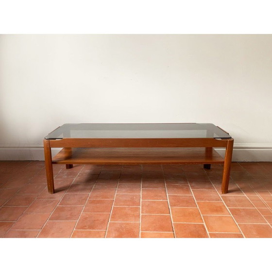 Image 1 of Table basse vintage en teck massif pour Myer, Angleterre 1960