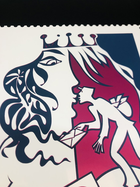 Image 1 of Lithographie Signée Missant P. Brugge , 27/60 Du Concours National De Philatélie En 1993