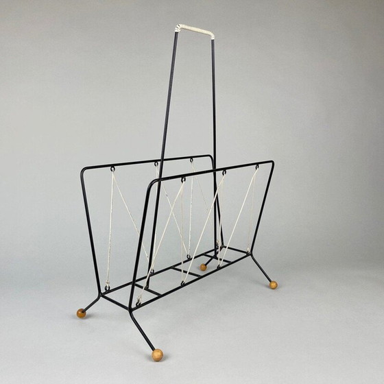 Image 1 of Porte-revues vintage en métal, 1960