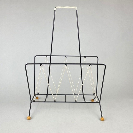 Image 1 of Porte-revues vintage en métal, 1960