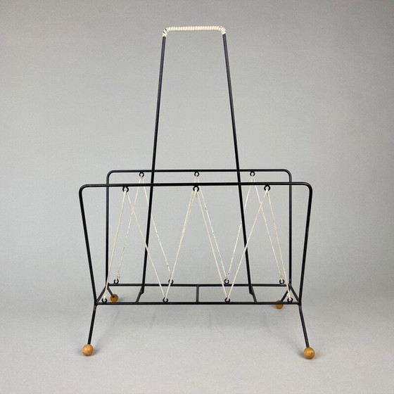 Image 1 of Porte-revues vintage en métal, 1960