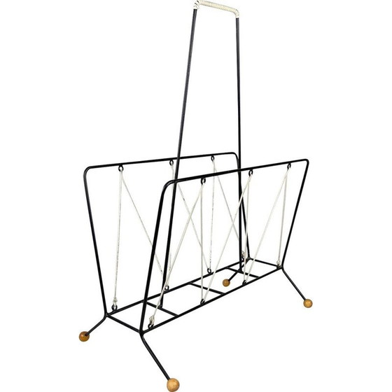Image 1 of Porte-revues vintage en métal, 1960