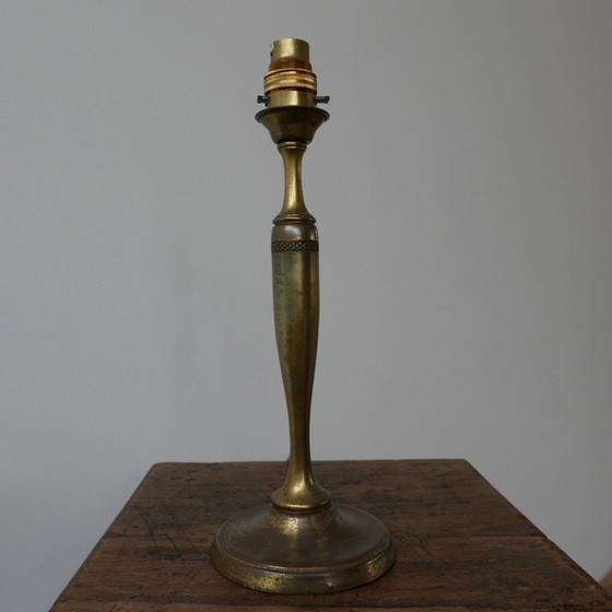 Image 1 of Lampe de table vintage en laiton, Angleterre 1960