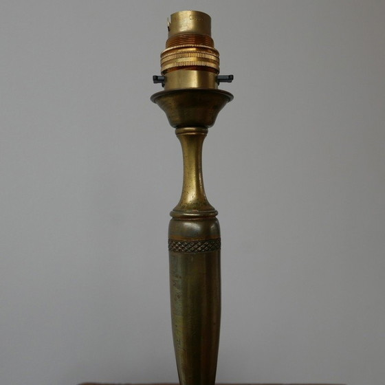 Image 1 of Lampe de table vintage en laiton, Angleterre 1960