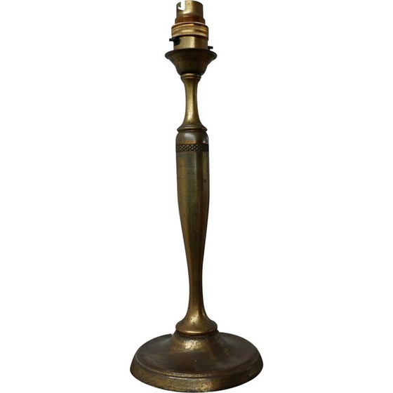 Image 1 of Lampe de table vintage en laiton, Angleterre 1960
